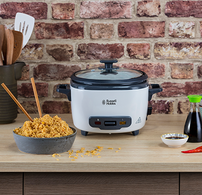 rice cooker on kitchen counter